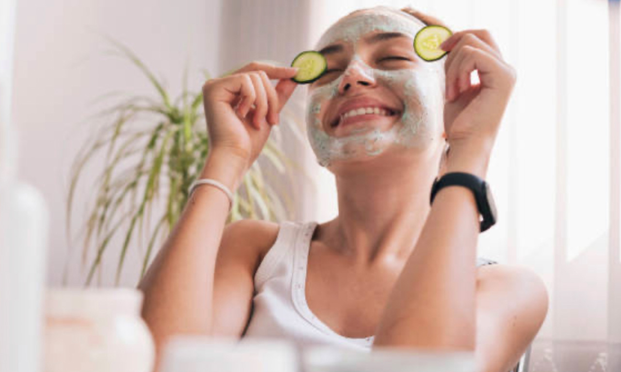 Kosmetikstudio H&H - Maske mit Gurken 